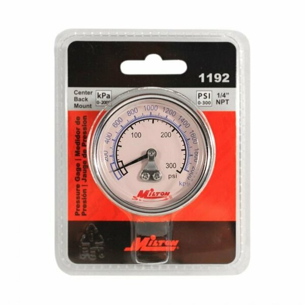 Milton 1192 Gauge, High-Pressure, ABS/Brass/Polycarbonate S-1192